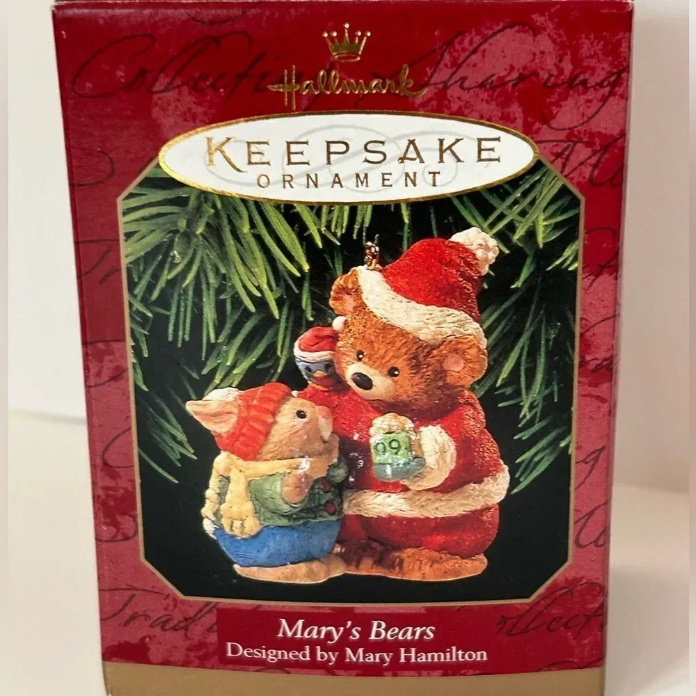 HALLMARK KEEPSAKE ORNAMENT Mary’s Bears 1999 vintage NIB
